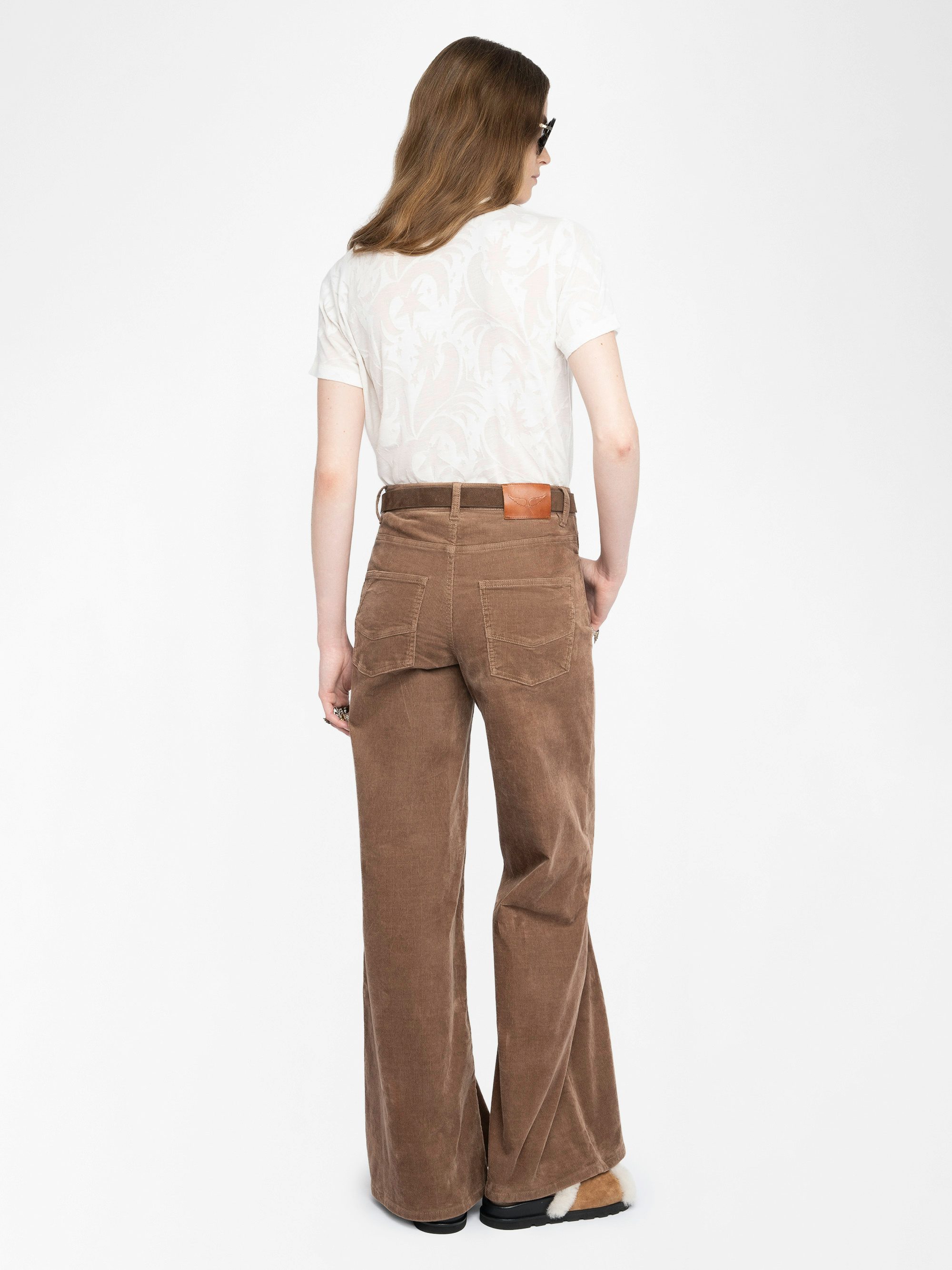 Alys T-shirt - Short-sleeved t-shirt in devore cotton.